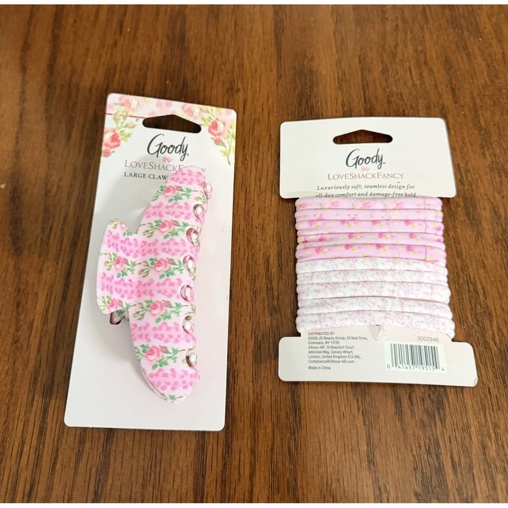 LoveShackFancy x Goody Target Blooming Heirloom Hair Clip and Elastics Ponytail